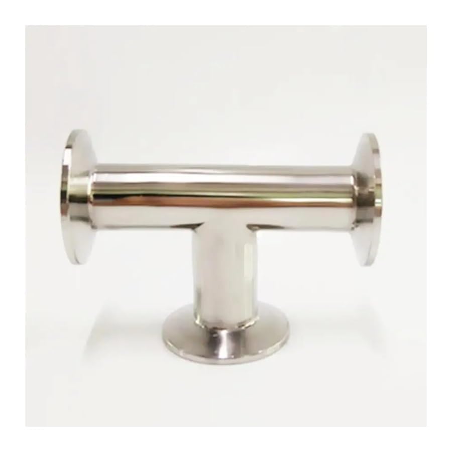 Raccordo a T a 3 Vie in Acciaio Inossidabile SUS 304 con Morsetto a T da 89 mm di Diametro Esterno del Tubo x 3,5"