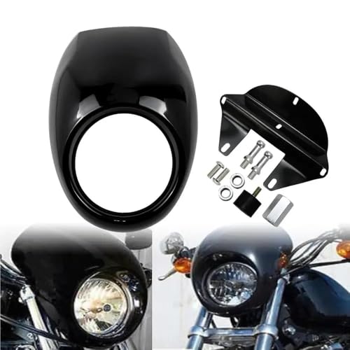 Couvercle protection phare contre le vent pour Dyna Super Glide