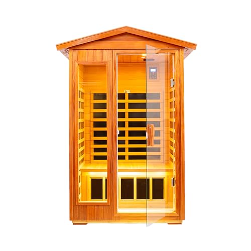 Two Person Outdoor KWood Far Infrared Sauna Room