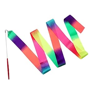 1 st Lint Wand Streamer Dansen Lint Ritmische Gymnastiek Streamer Kleurrijke Lint Wand (Color : A)
