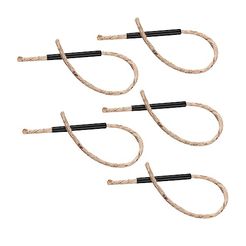 OSOLADY 5Pcs Flame Starter Rope Wind Resistant Outdoor Fire Starter with Sleeves for and Emergency Preparedness