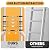 Makamsui 12.8/15.5 FT Telescoping Ladder, Stainless Steel Expandable Folding Telescopic Ladder with Locking Mechanism, Multi-Purpose Collapsible Ladders for Home or RV Outdoor Work, Bearing 330lbs St