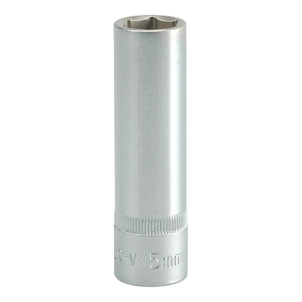 Yato CRV Deep Socket - 16mm, Chrome Finish -12
