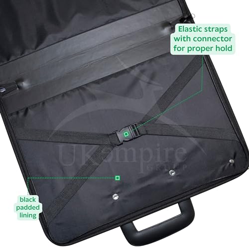 Image of Premium Art Portfolio Leather Bag 18 x 24 (inches) with Lock and Key, Executive Briefcase Style Carrying Case with Handle & Shoulder Strap, Artwork Storage for Posters, Canvas, and Art Materials