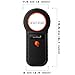 Smoostart Haustier Mikrochipscann, Tierchip Lesegerät Chipleser Hunde Chip Scanner Katze ISO11784/(85) FDX-B/EMID Mikrochip Lesegerät für Hunde/Katze 1000 Daten (New Black)