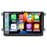 XTRONS Car Stereo for VW Volkswagen EOS Golf, Android 14 Octa Core 6GB+128GB Car Radio, 9” QLED IPS Touch Screen GPS Navigation Bluetooth Head Unit Built-in DSP CarPlay Android Auto 4G LTE