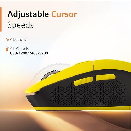 Image of Acer Prism Dual Mode Wireless Mouse I 2.4G + Bluetooth I Silent Click I 3200 DPI (800-1200-2400-3200) I Rechargeable 500mAh I RGB LED I 6 Buttons I Lightweight 87g I Ergonomic Design for Laptop PC Mac