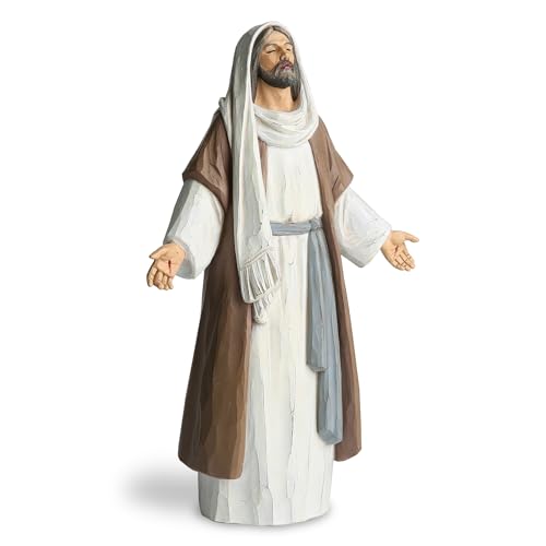 ShineOnAngel Estátua de bênção de Jesus Cristo de 9,5 polegadas de altura, presente religioso de resina