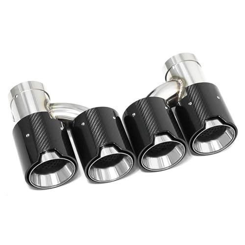 Puntas de escape estilo H soluciona estética trasera BMW M2 M3 M4 tubos cuádruples par 101mm