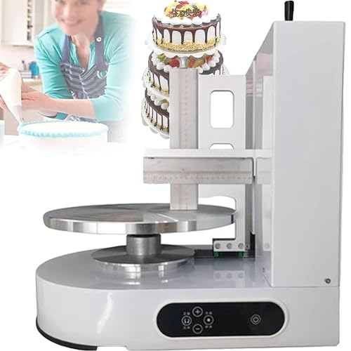 Aplicador de crema para tartas y tocadiscos eléctricos, máquina automática ajustable para decoración de pasteles, 110 V/220 V
