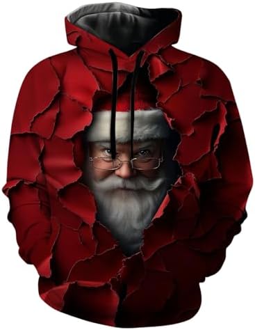 Aottori kersttrui voor vrouwen en mannen, lange mouw, gebreide kersttrui, uniseks, grappige rendier truien, bijpassende familie, koppel, winter trui, bovenkleding, XL