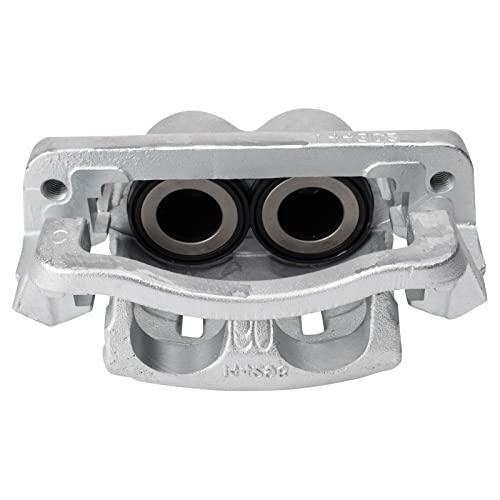 Image of TRQ Front Brake Caliper Set Zinc Coated Brackets Compatible with 2005-2012 Ford F 350 Super Duty 2011-2012 Ford F 450 Super Duty