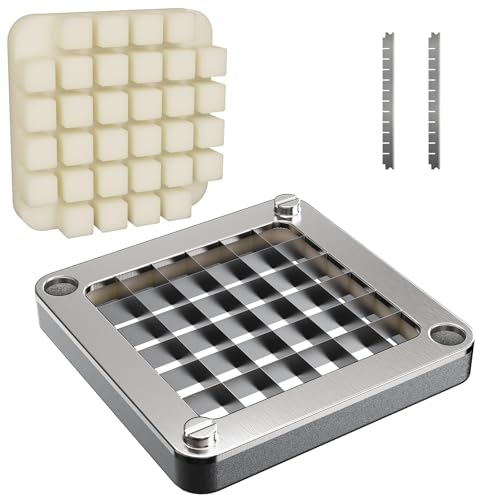 Image of 1 /2 inch Vegetable Chopper Blade Replacement, Food-Grade 304 Stainless Steel Dicer Blade for Commercial Vegetable Chopper, Sharp & Durable French Fry Cutter Blade, Easy Clean, Fits Most Chopper Models