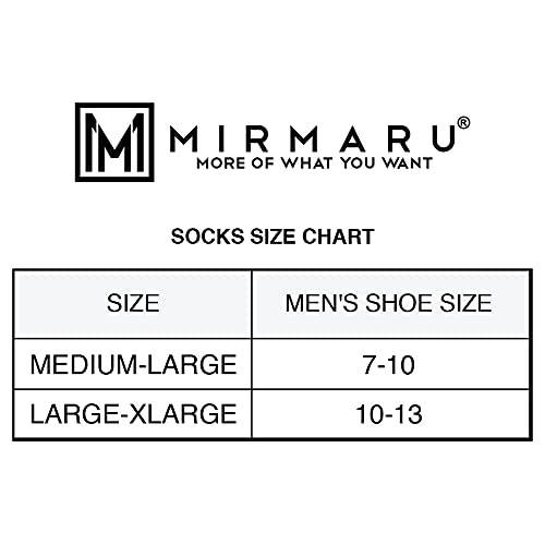 MIRMARU Men's 5 Pairs Multi Performance Outdoor Sports Hiking Trekking Crew Socks