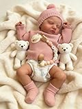 Picture of Zero Pam Reborn Baby Dolls Silicone Full Body Girl Loulou, 20 Inch Realistic Baby Dolls Girl, Full Silicone Babies, Real Life Newborn Babys Doll, Anatomically Correct Washable Doll for Kids 3+
