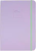 Caderneta Pontilhada Candy Colors 80 folhas em Papel Marfim 90g/m² (Capa Lilás/Verde-Menta | 14,5x21cm)
