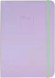 Caderneta Pontilhada Candy Colors 80 folhas em Papel Marfim 90g/m² (Capa Lilás/Verde-Menta | 14,5x21cm)