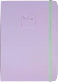 Caderneta Pontilhada Candy Colors 80 folhas em Papel Marfim 90g/m² (Capa Lilás/Verde-Menta | 14,5x21cm)