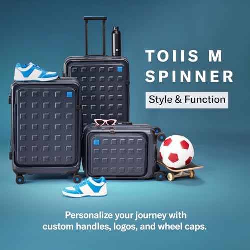 Image of Samsonite Red TOIIS M Expandable 75 Cms Large Check-in Polycarbonate Hard Sided 8 Wheel Spinner Luggage /Suitcase /Trolley Bag (Petal Pink) (Double Wheel), Pink