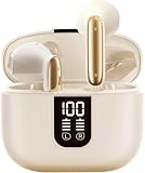 Kopfhörer Kabellos Bluetooth 5.4, In Ear Kopfhörer mit 6 Mic, ENC Noise Cancelling, 2025 Neue Earbuds Surround-Sound, Leicht/35 Std. Spielzeit/IP7 Wasserabweisend/LED-Anzeige, Ohrhörer für den Alltag