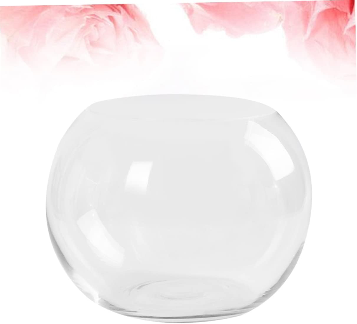 LIFKOME Hydroponics Flower Pot Creative Transparent Glass Vase Desktop Ornament for Home Office Hotel Decor Smooth for