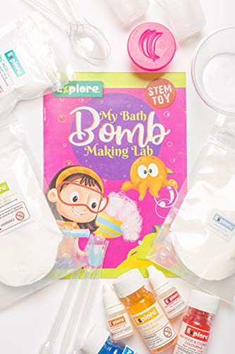 Explore.. STEM Learner | My Bath Bomb Making Lab (Learning & Educational DIY Activity Toy Kit, for Ages 6+ of Boys and Girls)