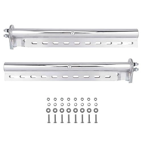 Image of Mud Flaps & Splash Guards, 1 Pair Pack (Chrome, 28.25 inch Straight)