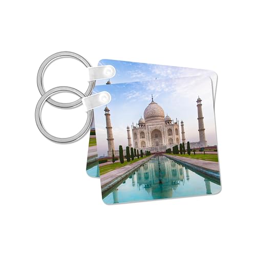Porte-clés Taj Mahal miniature en lot de 2 pour décoration de sac