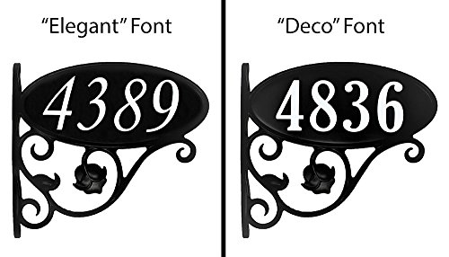 Address America Usa Handcrafted Custom Made Double Sided Park Place Super Reflective Mailbox Address Sign - Large 4" Easy To Read Numbers - Ml #TOP4