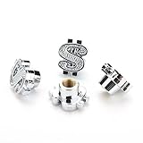 moto dollar 500 cm3  hotrodspirit - Bouchon Valve de Roue (x4) Dollar chromé Auto Moto Kustom