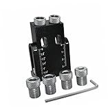 NUOBESTY Holzbohrloch Positionierer 15° Schräge Bohrführung Bohrer Führungswerkzeug Schwarz 8 Stück Für Möbelfertigung Und Holzverbindung