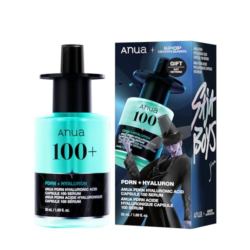 Anua PDRN Hyaluronic Acid Capsule 100 Serum, Sérum Facial Radiante con ADN de Salmón, Ácido Hialurónico, Textura Ligera, Glass Skin, Kpop Demon Hunters, skincare coreano, 50ml