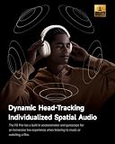 Picun F8 Pro Hybrid Active Noise Cancelling Headphones with Multiple Modes, Wireless Over-Ear Bluetooth Headphones, 140H Playtime, Customizable Sound, Head Tracking,Travel, Office (Khaki White)