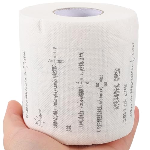 Papel higiénico matemático de 2 rollos con diseño creativo Ciieeo 7