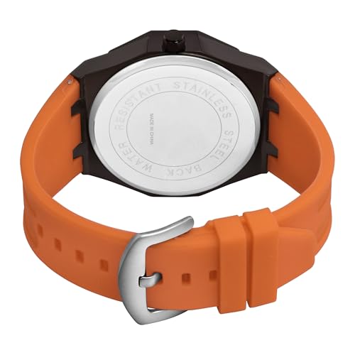 Image of ON TIME OCTUS Spinning Car Wheels Gyro Men's Sport Watch| 360 Rotating Car Wheel Dial Watch for Men | 3D Rim Hub Sports Design | Quartz Analog Wristwatch with Soft Silicone Strap