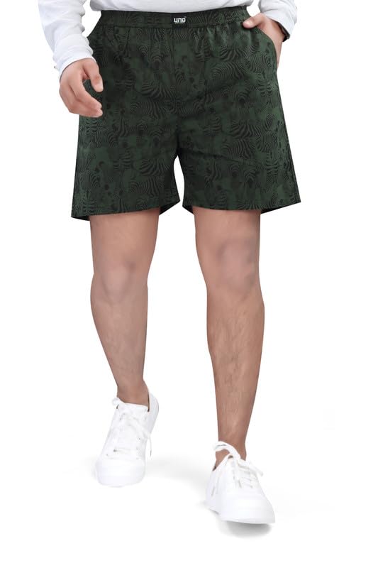 Image of Shorts for Boys - 100% Cotton Printed with Side Pockets - Pack of 2 - Available from Size 7 Years to XL