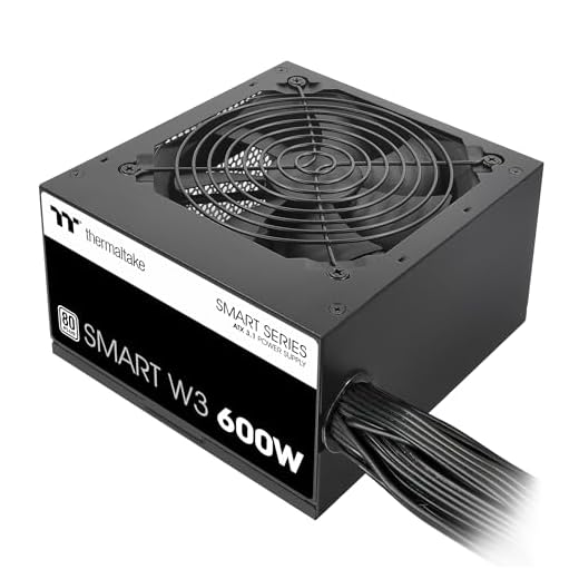 Smart W3 Series 80Plus Certified 600W Power Supply; ATX v3.1 Spec; 120mm FDB Fan; 5 Year Warranty; PS-SPW-0600NNFAWU-1
