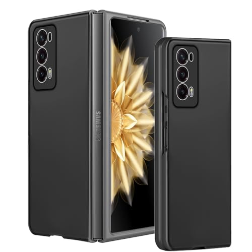 KUSINHOKA Case for Honor Magic V2 5G,Cover Hard PC Bumper Cover Ultra Thin Drop Resistant Shockproof Bumper Anti Scratch Frosted Silky-Soft Touch,Black