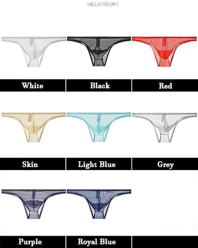 Men's Transparent Low Waist Ultra-thin Underwear Sexy Breathable Jockstrap Pouch Bikini Briefs2