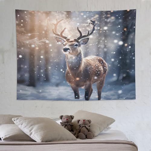 Tapisserie murale cerf : la solution pour habiller un mur blanc vide
