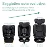 Bebeconfort RevolveFix Plus 360 i-Size, Girevole 360 Gradi, Seggiolino Auto 0-36 Kg, 0-12 Anni, ISOFIX, Seggiolino Reclinabile 8 Posizioni, 12 Posizioni Poggiatesta, Tessuti Traspiranti, Nero Completo