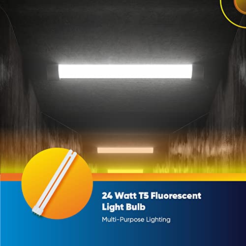 Technical Precision Replacement For Philips Pl-L 24W/835/4P Light Bulb 24W Plug In Light Bulb - 4 Pin 2G11 Base - Twin Tube Linear Fluorescent Light Bulb - 12.90 Inch Overall Length - 1 Pack #TOP3
