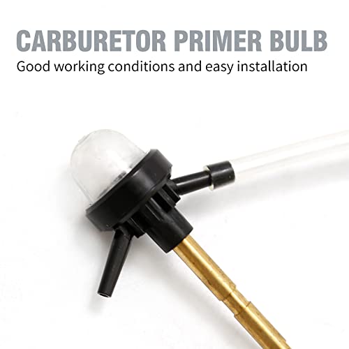 K056704 Carburetor Primer Bulb + Fuel Filter Fuel Line Replacement for Poulan 577135901 Weed Eater FX26SCE SST25CE W25CBK W25CF W25CFK W25SB W25SFK Replacement for ZAMA C1U-W49B C1U-W49 C1U-W49A - Thumbnail 5
