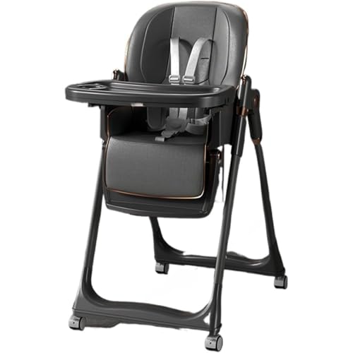 Vlwmダイニングシート 座ったり横になったりできる ダイニングテーブル 多機能子供用 ハイロー 折りたたみ可能 調節可能 移動が簡単 ギフト (グレー)