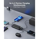 Portable Charger with Built in Cables, Portable Charger with Cords Wires Slim 10000mAh Travel Essentials Battery Pack 6 Outputs 3A High Speed Power Bank for iPhone Samsung Pixel LG Moto iPad - Image 4