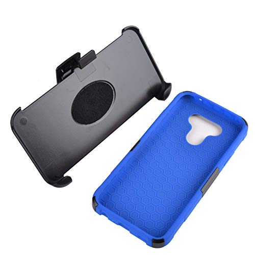 Celzen - For Lg Harmony 4, Xpression Plus 3, Lg Premier Pro Plus - Phone Case W/Belt Clip Holster - Cv1 Blue #TOP5