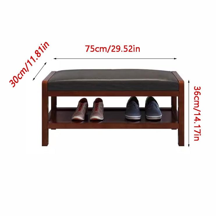 Banc de canapé à langer et meuble de rangement multi-usage en bois - 3