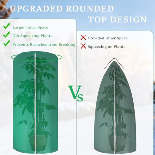 Cubiertas redondeadas para plantas con protección térmica antiheladas exterior 4
