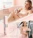 Bikini Trimmer Women 2-in-1 Facial Hair Remover for Women,USB-C Razors Woman,Dual Head Shaver Women with Smart Light for Intimate,Lady Shavers for Woman Pubic Hair for Lip Underarm Body,Travel Lock