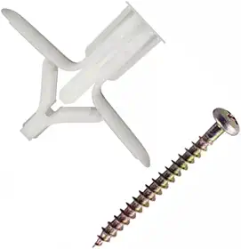 Kit 30 Bucha Âncora Gesso Drywall com Parafuso Profissional Combo Completo para Instalação